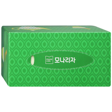 Салфетки бумажные Monalisa Green Tea косметические с экстрактом зеленого чая, 210 листов