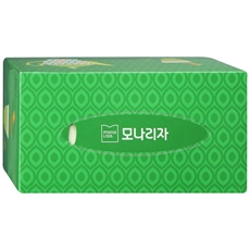 Салфетки бумажные Monalisa Green Tea косметические с экстрактом зеленого чая 210 листов, 3 шт