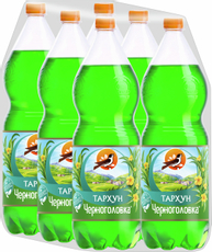 Лимонад Черноголовка Тархун газированный, 2л x 6 шт