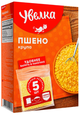 Крупа пшено Увелка шлифованное в пакетах для варки 5шт, 400г