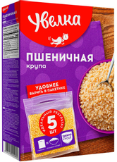 Крупа пшеничная Увелка в пакетах для варки 5шт, 400г