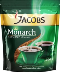 Кофе Jacobs Monarch растворимый сублимированный, 500г x 6 шт