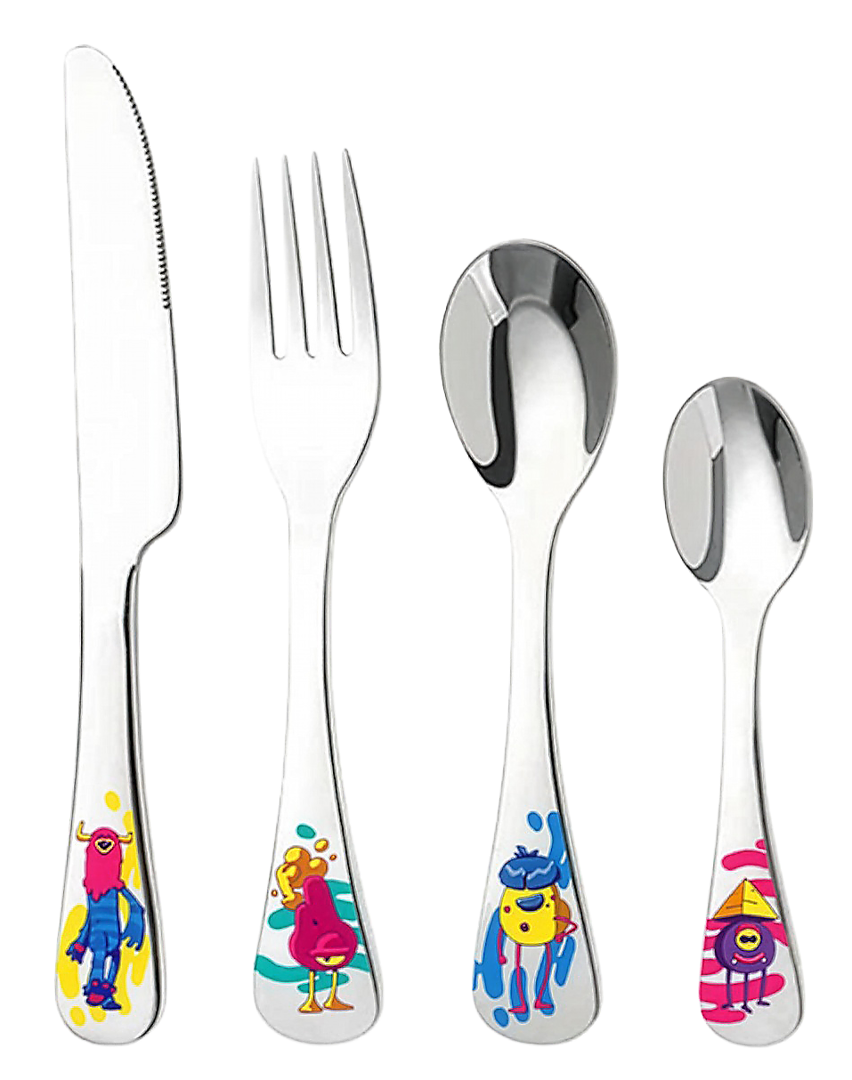 Изображение товара Набор столовых приборов для детей 4 предмета Метрополия