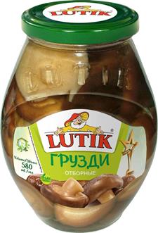 Грузди LUTIK отборные, 580 мл