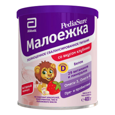 Смесь детская PediaSure Малоежка Клубника с 12 месяцев, 400г