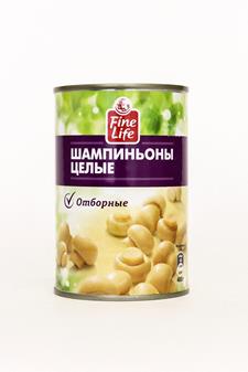 Шампиньоны FINE LIFE целые, 400 гр