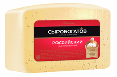 Сыр Сыробогатов Российский полутвердый 50%, 400г