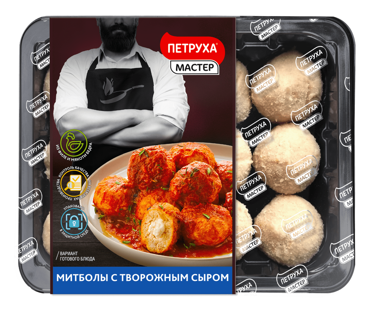 Митболы с творожным сыром ПЕТРУХА, 350 г