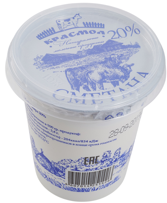 Сметана Красмол 20%, 350г