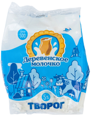 Творог Деревенское молочко 5%, 500г