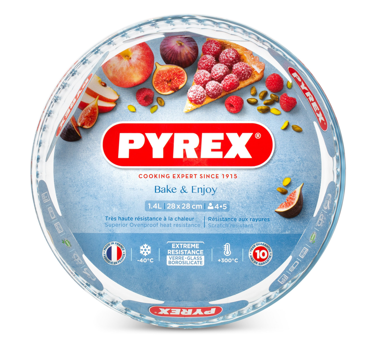 Изображение товара Форма для пирога Pyrex Classic с фигурным краем стекло, 27см