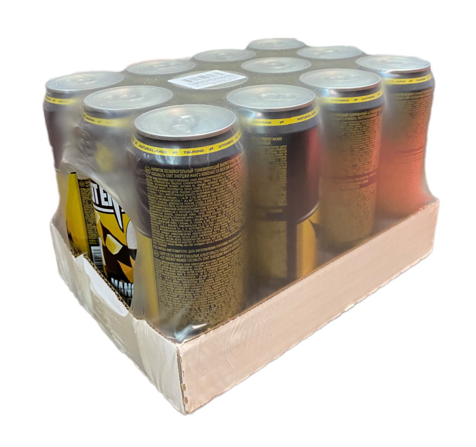 Напиток энергетический Lit Energy Манго-кокос, 450мл x 12 шт