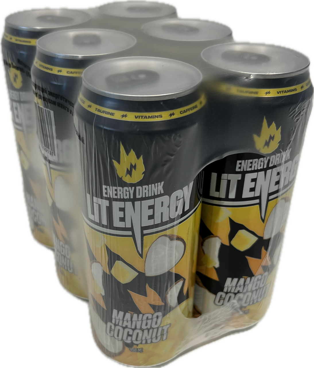 Напиток энергетический Lit Energy Манго-кокос, 450мл x 6 шт