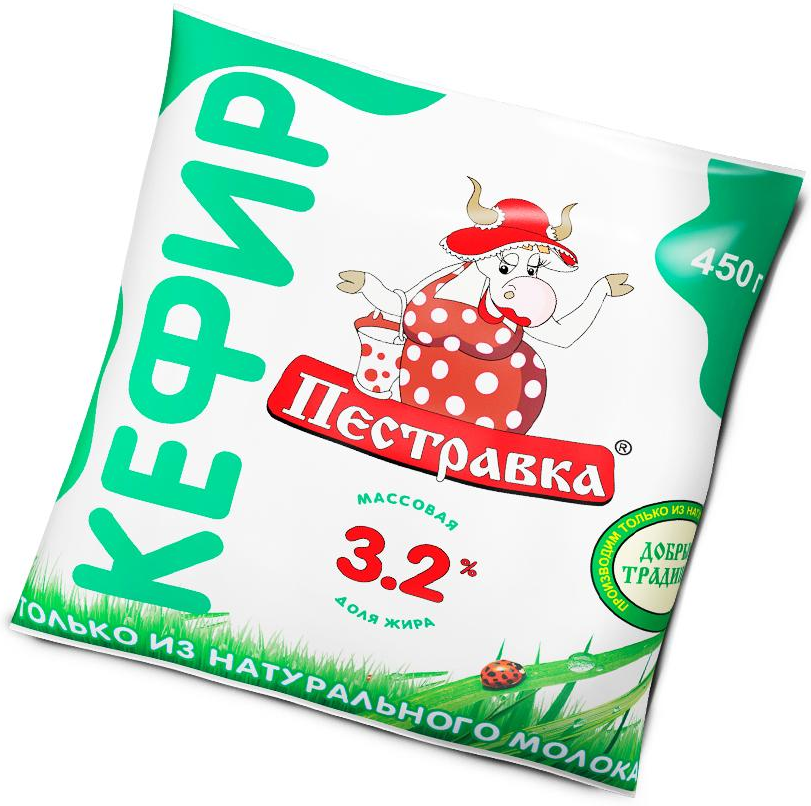 Кефир Пестравка 3.2%, 450г