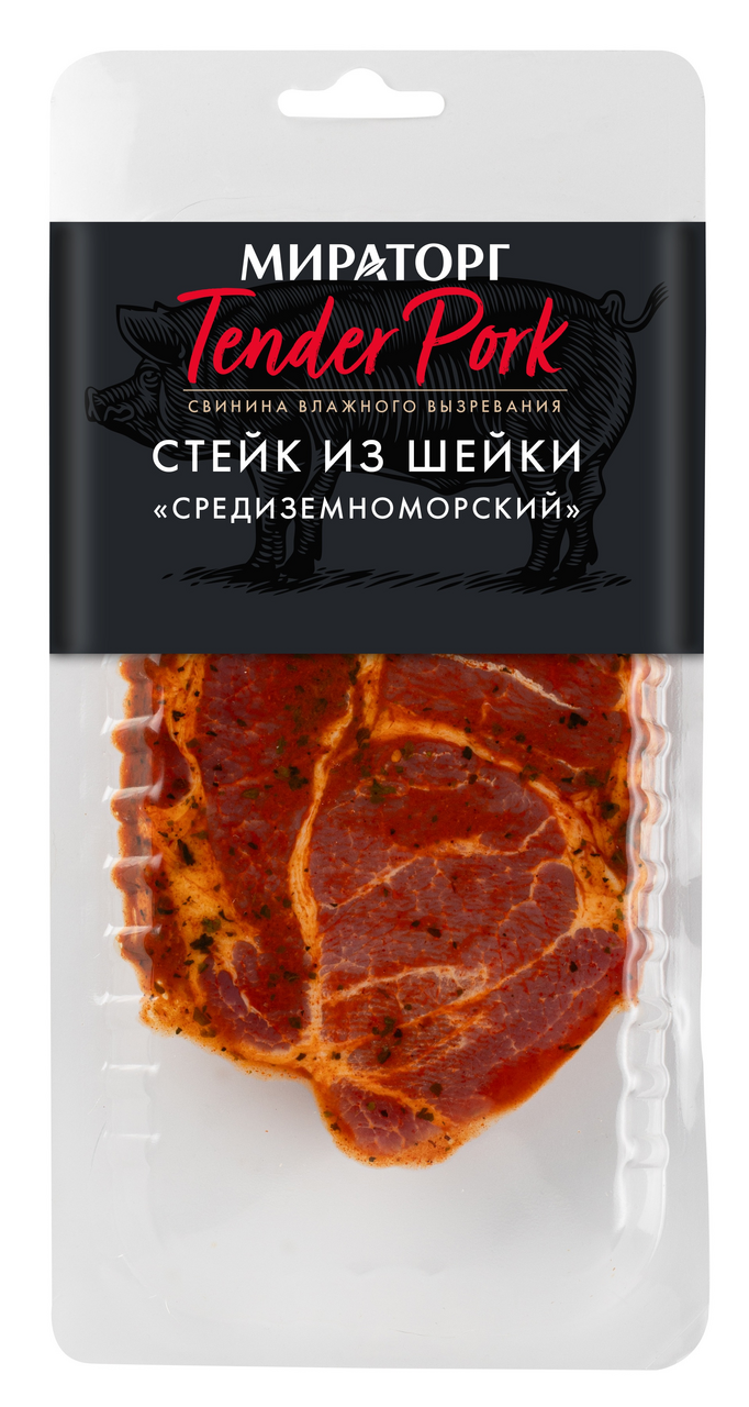 Изображение товара Стейк из свиной шейки Мираторг Tender Pork Средиземный охлажденный, 280г