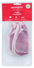 Стейк из свиного карбонада Мираторг сочный охлажденный, 200г