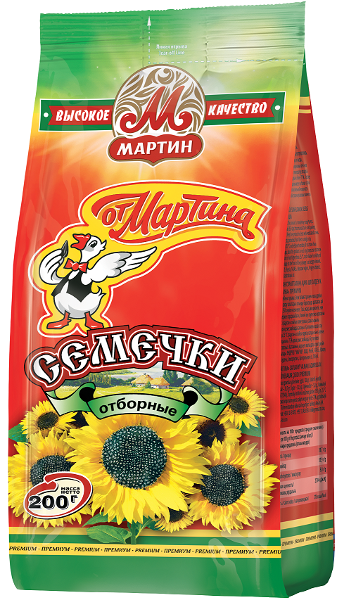 Семечки От Мартина отборные жареные, 200г