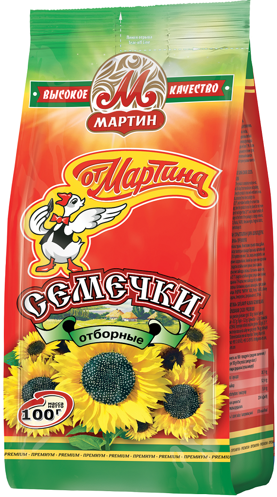 Семечки От Мартина отборные жаренные, 100г