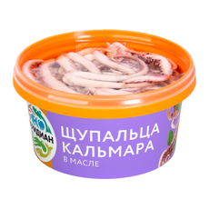 Щупальца кальмара Меридиан в масле, 430г