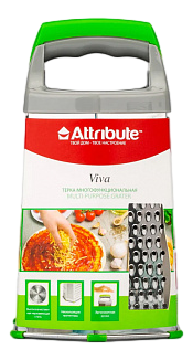Изображение товара Терка шестиугольная Attribute Viva Grey-Green из нержавеющей стали