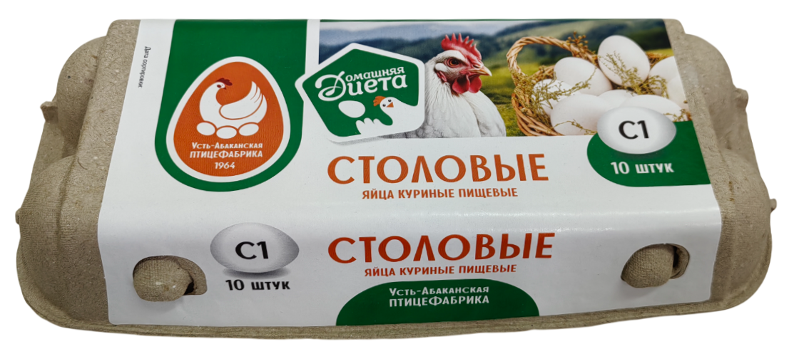 Яйцо куриное Усть-Абаканская птицефабрика С1, 10шт