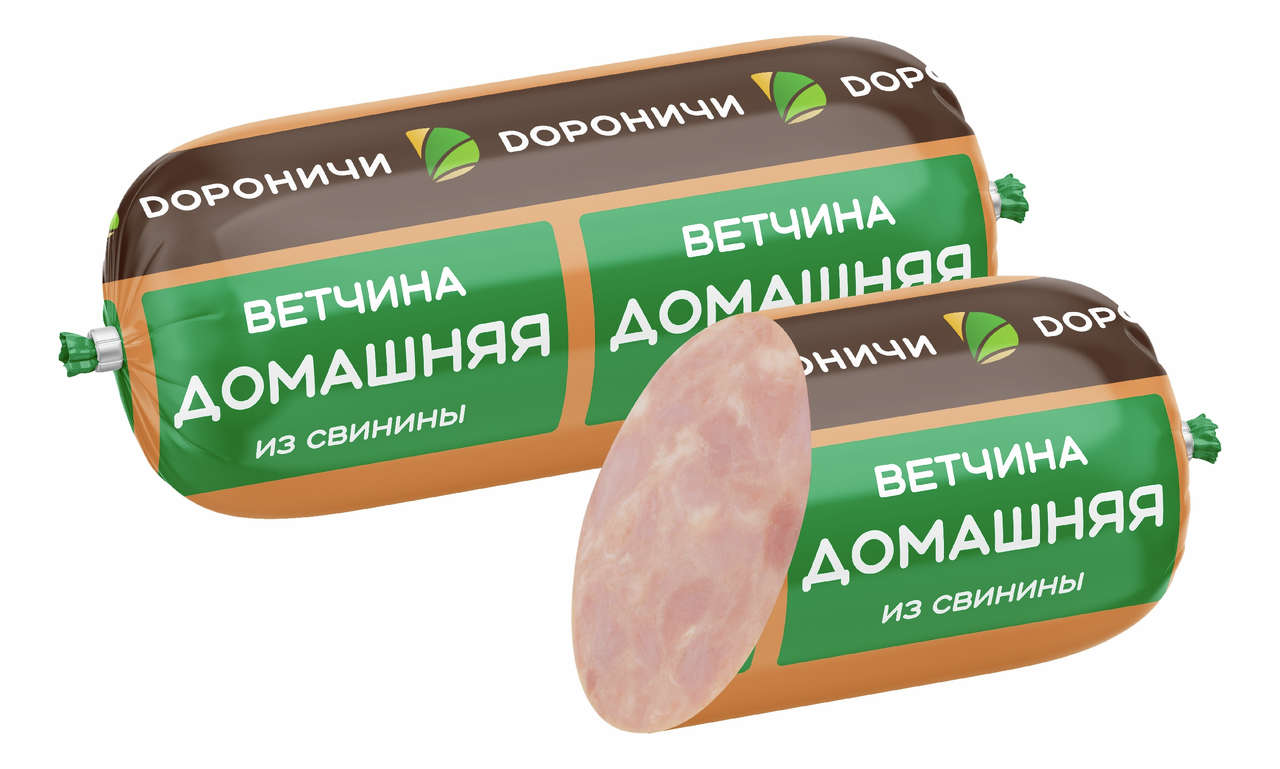 Ветчина МК Дороничи Домашняя из свинины, 400г