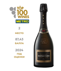 Вино игристое Балаклава Пино Нуар розовое брют, 0.75л