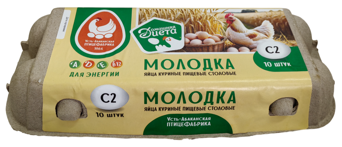 Яйцо куриное Усть-Абаканская птицефабрика Молодка С2, 10шт