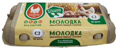 Яйцо куриное Усть-Абаканская птицефабрика Молодка С2, 10шт