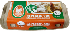 Яйцо куриное Усть-Абаканская птицефабрика Деревенское С1, 10шт