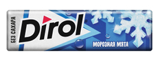 Жевательная резинка Dirol Морозная мята без сахара, 14г
