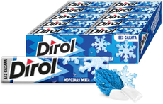 Жевательная резинка Dirol Морозная мята без сахара, 14г x 30 шт