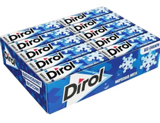 Жевательная резинка Dirol Морозная мята без сахара, 14г x 720 шт