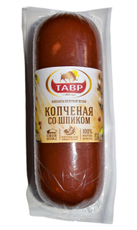 Колбаса Тавр копченая со шпиком полукопченая, 350г