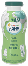 Биолакт детский ФрутоНяня Сладкий 3.2% с 8 месяцев, 200г