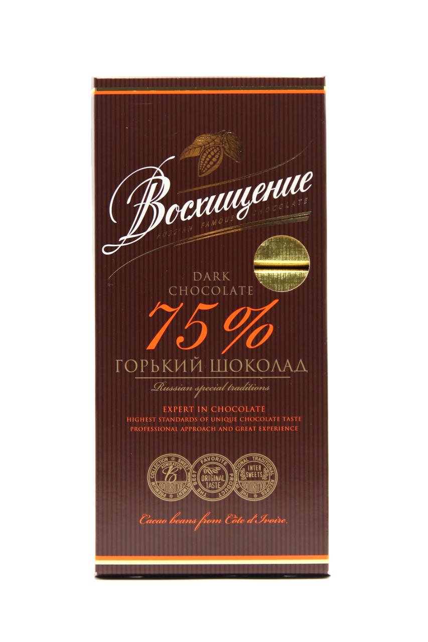 Шоколад ВОСХИЩЕНИЕ горький 100% какао, 140 г
