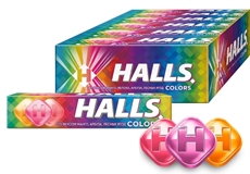 Леденцы Halls Colors, 25г x 12 шт