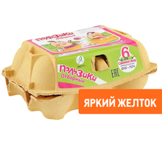Яйцо куриное Птицефабрика Роскар Пользики С0 яркий желток, 6шт