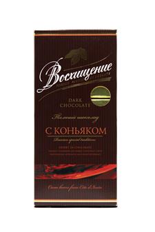 Шоколад ВОСХИЩЕНИЕ темный с коньяком, 140 г