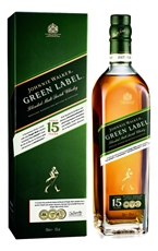 Виски шотландский Johnnie Walker Green Label 15 лет в подарочной упаковке, 0.7л
