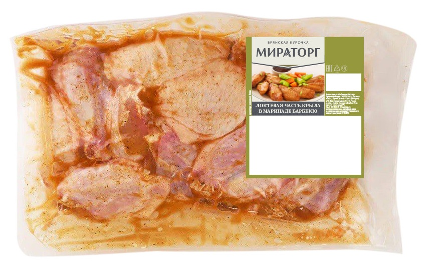 Изображение товара Часть крыла цыпленка-бройлера локтевая Мираторг барбекю охлажденная, ~2.2кг Изображение товара Часть крыла цыпленка-бройлера локтевая Мираторг барбекю охлажденная, ~2.2кг