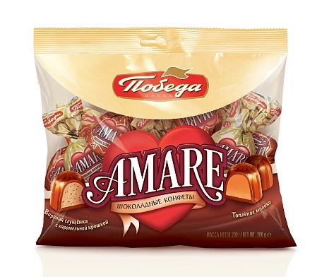 Конфеты шоколадные ПОБЕДА ВКУСА Amare, 200 г