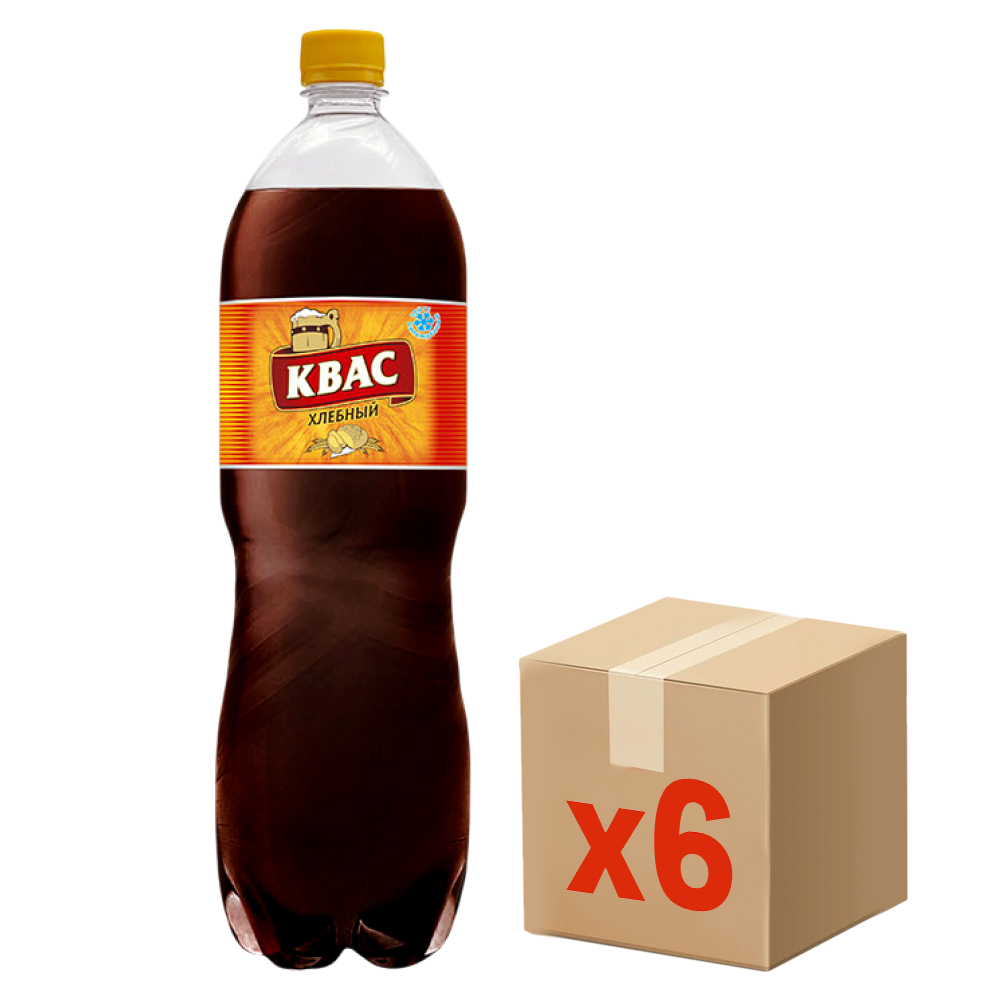 Квас Булгарпиво Хлебный, 1.5л x 6 шт купить с доставкой на дом, цены в ...