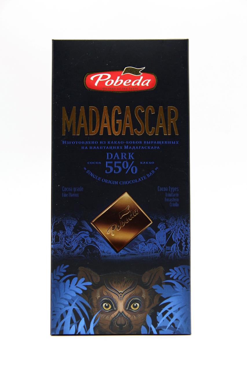 Горький шоколад Мадагаскар Победа Вкуса 55%, 100 г