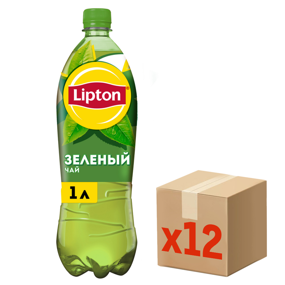 Холодный чай Lipton зеленый, 1л x 12 шт