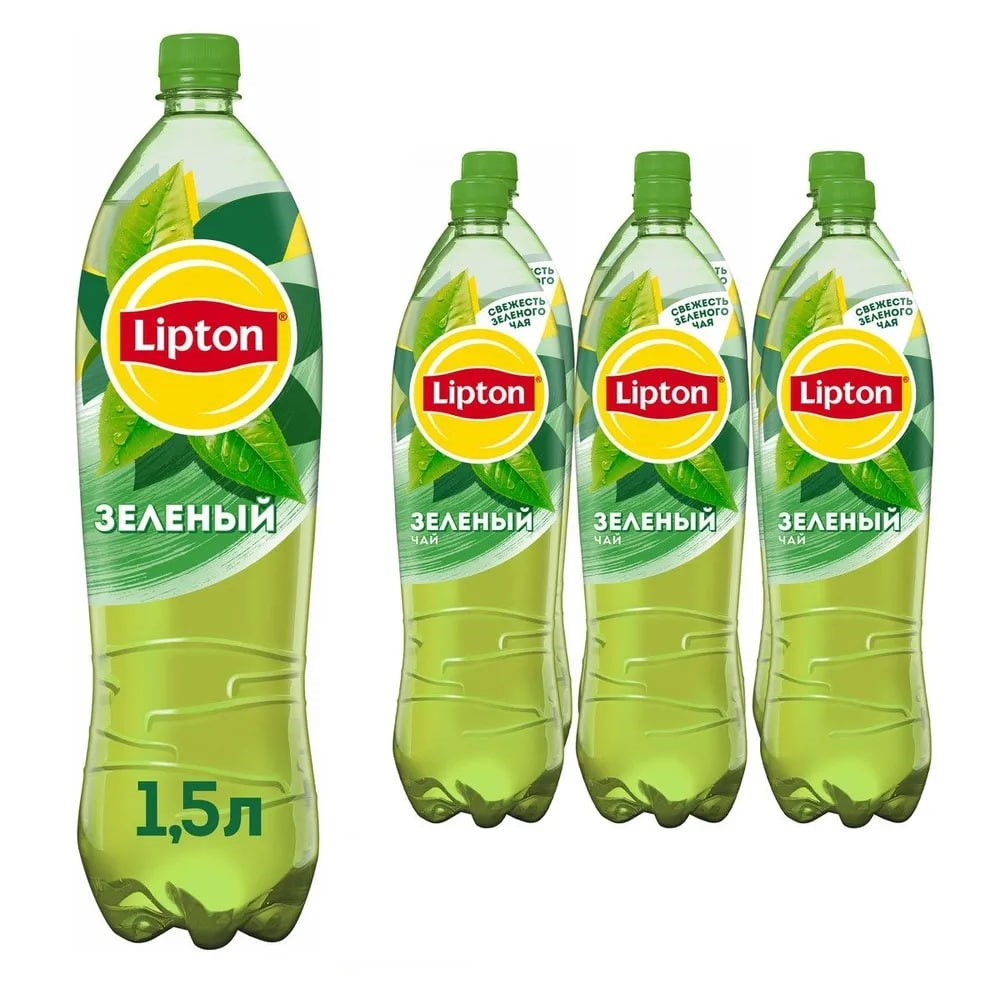 Холодный чай Lipton зеленый, 1.5л x 6 шт купить с доставкой на дом, цены в  интернет-магазине