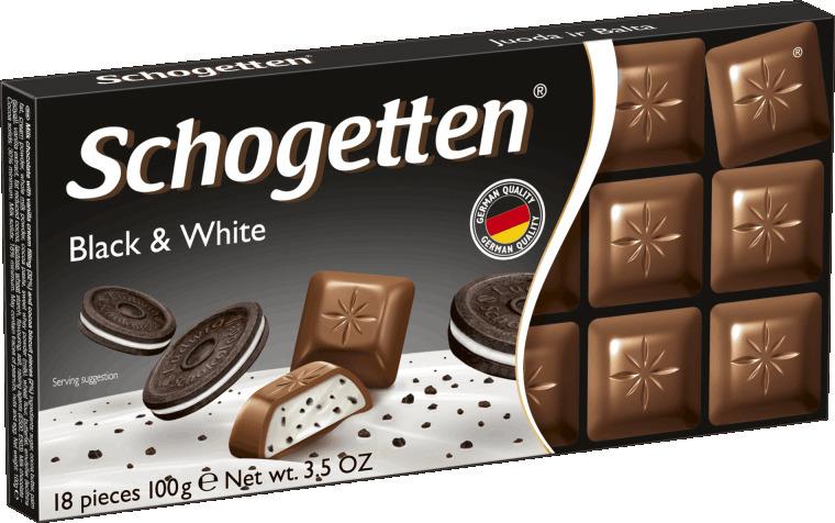 Шоколад Black & White SCHOGETTEN, 100 г