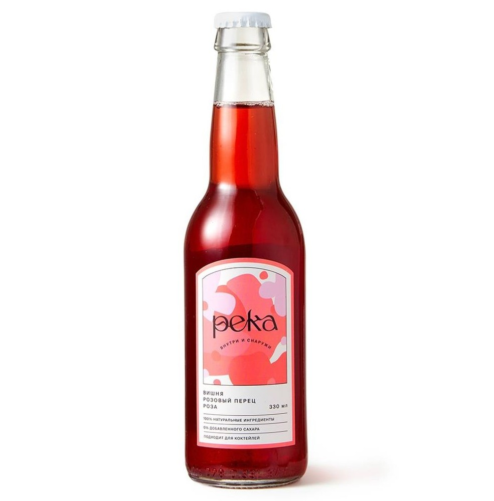 Изображение товара Напиток РЕКА ВИШНЯ/РОЗОВЫЙ ПЕРЕЦ/РОЗА СТЕКЛО 0,33 л