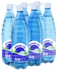 Вода Шишкин лес питьевая газированная, 1л x 6 шт