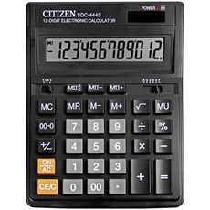 Калькулятор Citizen настольный 12-разрядный SDC-444S черный